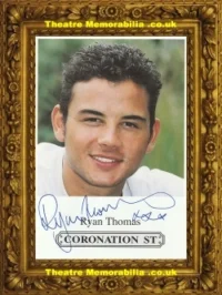Ryan Thomas Autograph Signed Cast Card Coronation Street