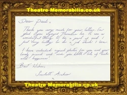 Scarlett Archer signed autograph sheet