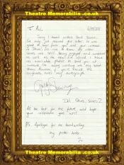 Skins – Greg Shewing Autograph Signed Letter