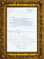 Sophie Colquhoun Autograph Signed Sheet Actress Plebs
