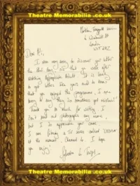 Sylvestra Le Touzel Autograph Signed Sheet Utopia Channel 4
