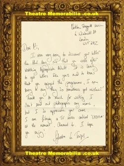 Sylvestra Le Touzel signed autograph sheet, Utopia