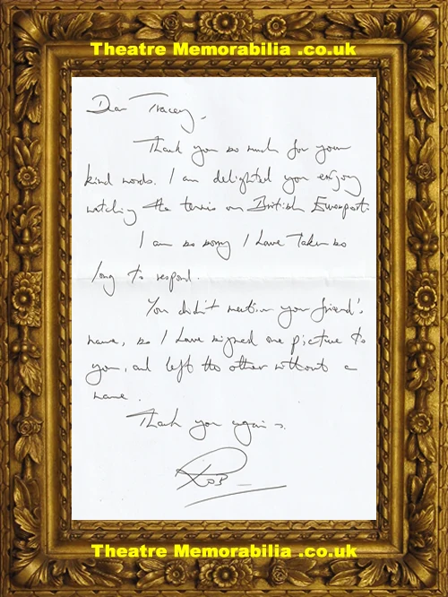 British Eurosport tennis signed letter, help identify - image 2