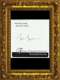 Tess Gerritsen Autograph Signed Book Sticker American Novelist