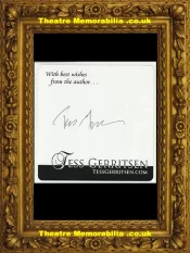 Tess Gerritsen Autograph Signed Book Sticker American Novelist