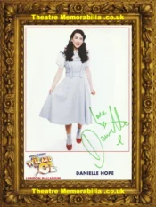 London Palladium Wizard Of Oz Danielle Hope Signed Picture