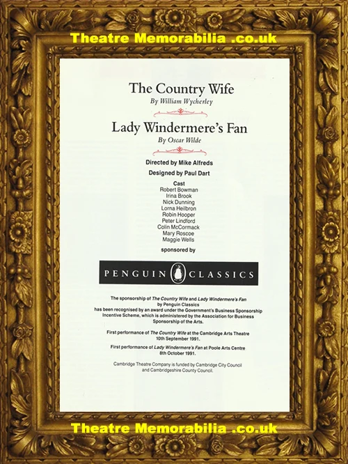Cambridge Theatre Company - Lady Windermeres Fan - 1991 - Image 3