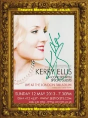 London Palladium Kerry Ellis Signed Picture Flyer – Small