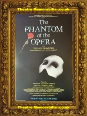 London Haymarket Theatre Phantom Of The Opera 1986 – Crawford Lobby Card