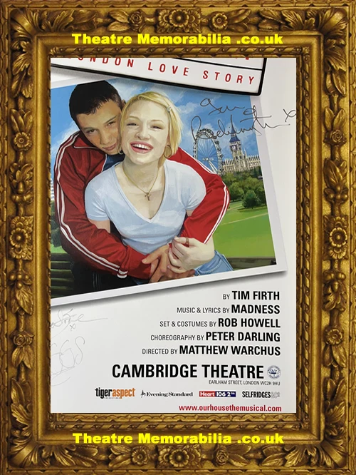 London Cambridge Theatre - Our House Musical - 2002 Signed Poster - Image 5