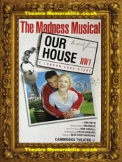 London Cambridge Theatre – Our House Musical – 2002 Signed Poster