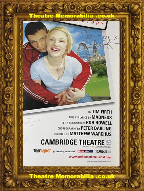 London Cambridge Theatre - Our House Musical - 2002 Signed Poster - Image 6