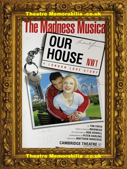London Cambridge Theatre - Our House Musical - 2002 Signed Poster - Image 8