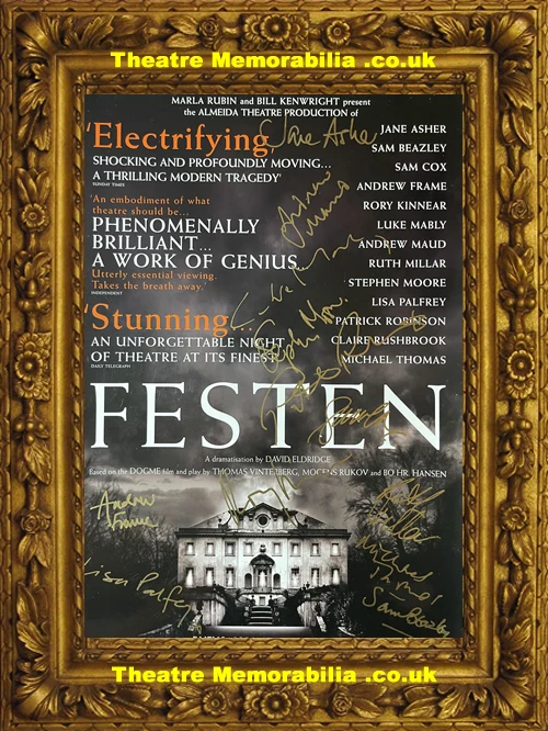 London Lyric Theatre - Festen - 2004 Multi Signed Poster - Image 2
