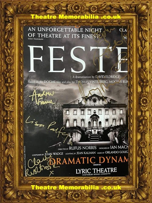 London Lyric Theatre - Festen - 2004 Multi Signed Poster - Image 5
