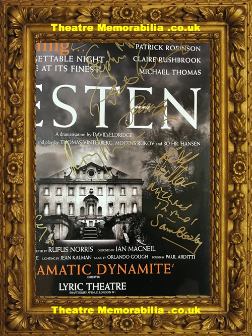 London Lyric Theatre - Festen - 2004 Multi Signed Poster - Image 6