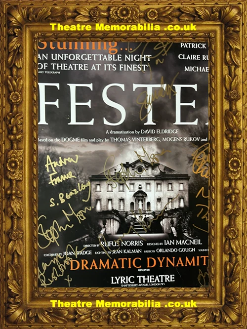 London Lyric Theatre - Festen - 2004 Multi Signed Poster - Image 6