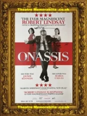 London Novello Theatre – Onassis – 2016 Robert Lindsay Multi Signed Poster