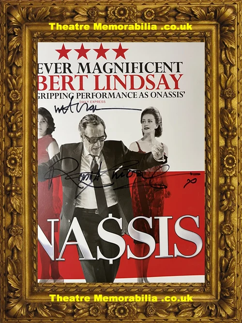 London Novello Theatre - Onassis - 2016 Robert Lindsay Multi Signed Poster - Image 4