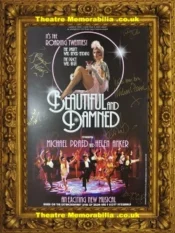 London Lyric Theatre – Beautiful And Damned – 2004 Multi Signed Poster