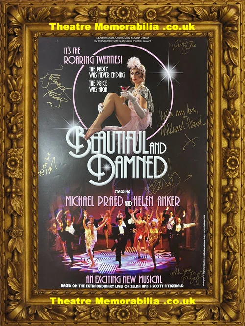 London Lyric Theatre - Beautiful And Damned - 2004 Multi Signed Poster - Image 2