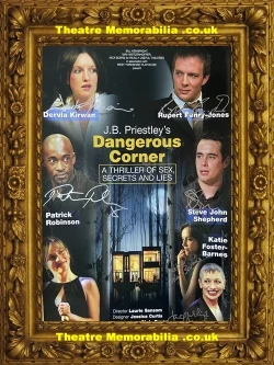 London Garrick Theatre - Dangerous Corners - 2002 Multi Signed Poster