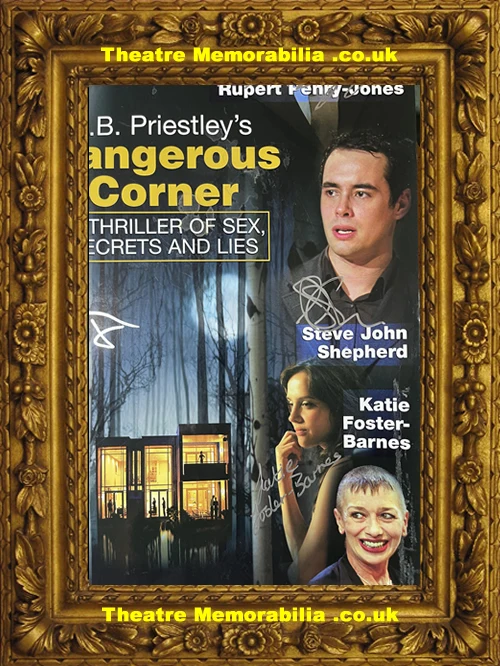 London Garrick Theatre - Dangerous Corners - 2002 Multi Signed Poster - Image 6