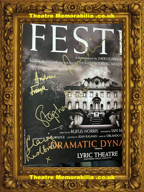London Lyric Theatre - Festen - 2004 Multi Signed Poster - Image 5