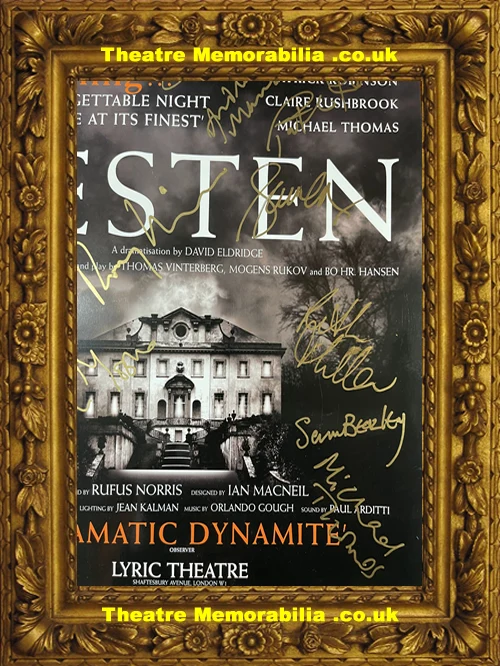 London Lyric Theatre - Festen - 2004 Multi Signed Poster - Image 6