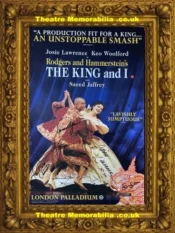 London Palladium Theatre – The King and I – 2001 Josie Lawrence Multi Signed Poster
