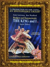 London Palladium Theatre – The King and I – 2001 Josie Lawrence Multi Signed Poster