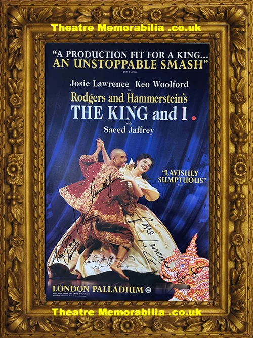 London Palladium Theatre - The King and I - 2001 Josie Lawrence Multi Signed Poster - Image 5