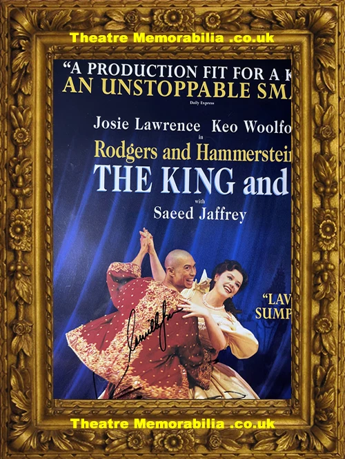 London Palladium Theatre - The King and I - 2001 Josie Lawrence Multi Signed Poster - Image 4