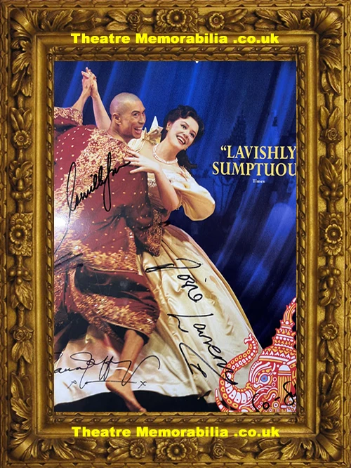 London Palladium Theatre - The King and I - 2001 Josie Lawrence Multi Signed Poster - Image 2