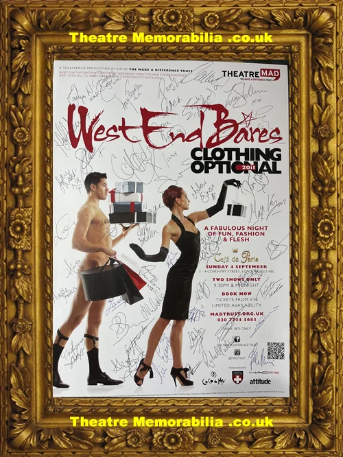 London Cafe De Paris - West End Bares - 2011 Multi Signed Poster - Image 2