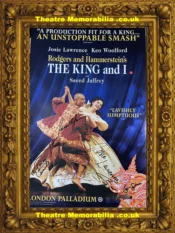 London Palladium Theatre – The King and I – 2001 Josie Lawrence Multi Signed Poster