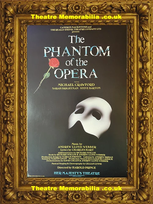 Phantom Of The Opera lobby card poster, Haymarket Theatre London 1986 - image 2
