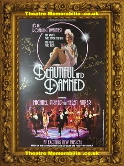 Beautiful And Damned signed poster, Lyric Theatre London 2004