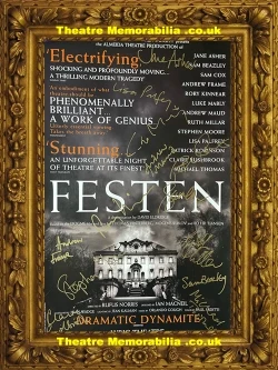 Festen signed lobby poster, Lyric Theatre London 2004