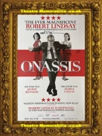 London Novello Theatre – Onassis – 2016 Robert Lindsay Multi Signed Poster