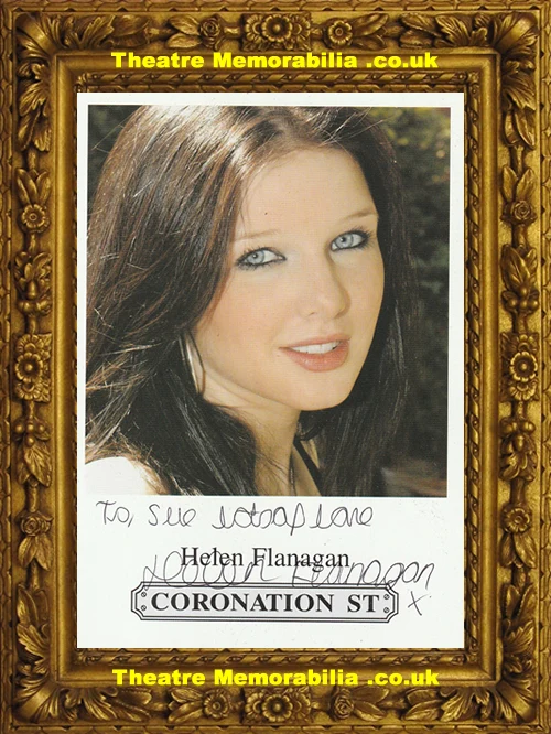 Helen Flanagan Autograph Signed Picture Coronation Street Actress - Image 2
