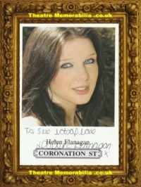 Helen Flanagan Autograph Signed Picture Coronation Street Actress