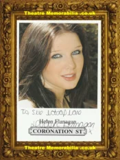 Helen Flanagan Autograph Signed Picture Coronation Street Actress