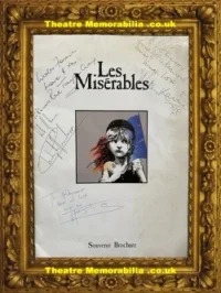 London Palace Theatre Les Miserables Souvenir Brochure Synopsis 1985 Signed