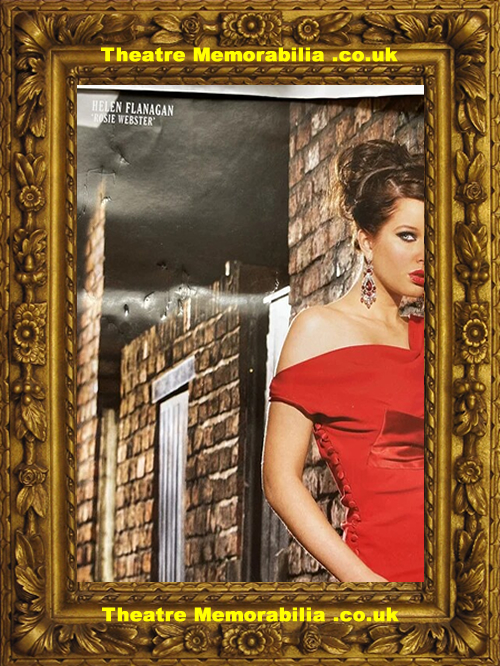 Helen Flanagan Autograph Signed Poster Coronation Street Actress - Image 3