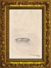L S Lowry Drawing Pencil Sketch Drawing Boat 1930