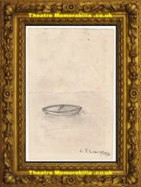 L S Lowry Drawing Pencil Sketch Drawing Boat 1930