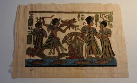 Egypt Papyrus Art Work Picture