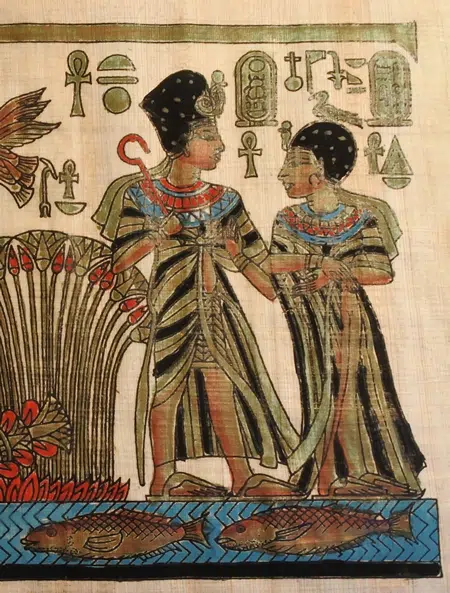 Egypt Papyrus Art Work Picture