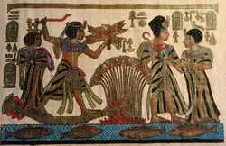 Egypt Papyrus Art Work Picture
